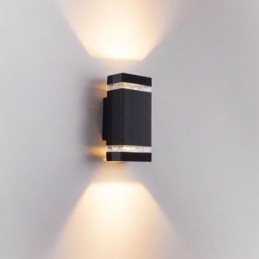 Enkle Aluminiumsvegglamper Vanntett Vegglampe Gårdsplass Veranda