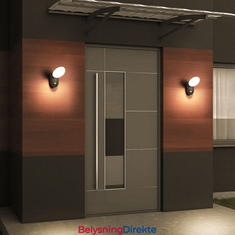 Moderne Minimalistisk Aluminiumslampe Hage Vanntett Halvmåne Vegglampe