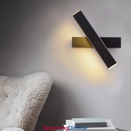 Vegglampe Roterbar Nattbordsbelysningslampe Aluminium