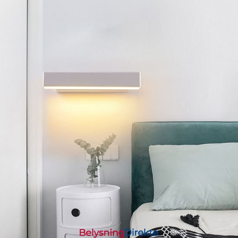 Vegglampe Roterbar Nattbordsbelysningslampe Aluminium