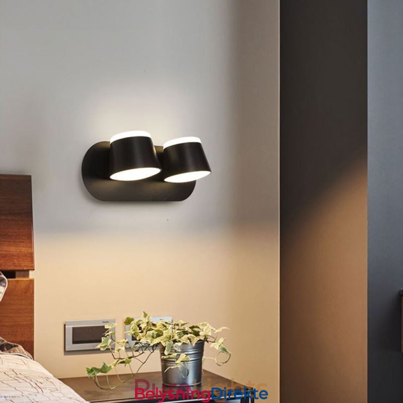 Moderne Vegglampe Roterbar Vegglampe I Aluminium