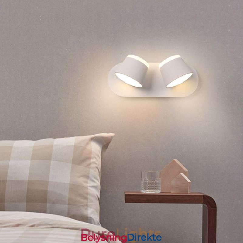 Moderne Vegglampe Roterbar Vegglampe I Aluminium