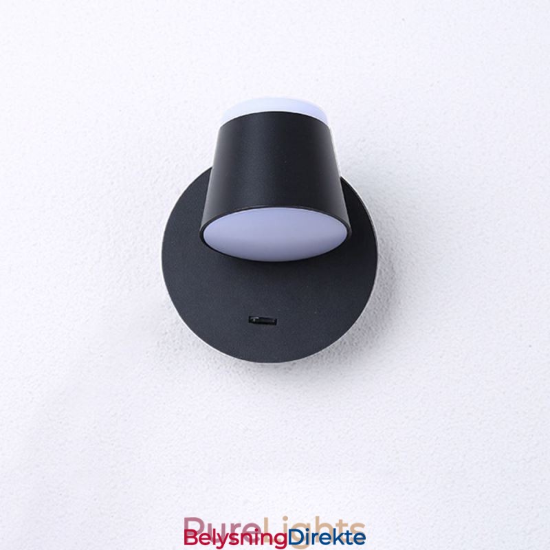 Moderne Vegglampe Roterbar Vegglampe I Aluminium