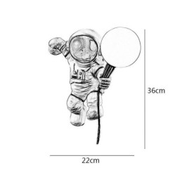 Moderne Vegglampe Kreativ Astronaut Harpiks Vegglampe For Barn