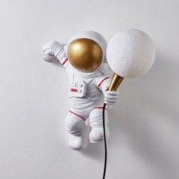 Moderne Vegglampe Kreativ Astronaut Harpiks Vegglampe For Barn