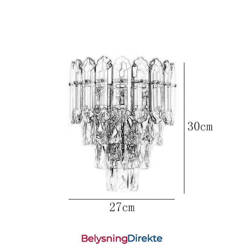 Krystallvegglampe Vegglampe Moderne K9 Krystallvegglampe