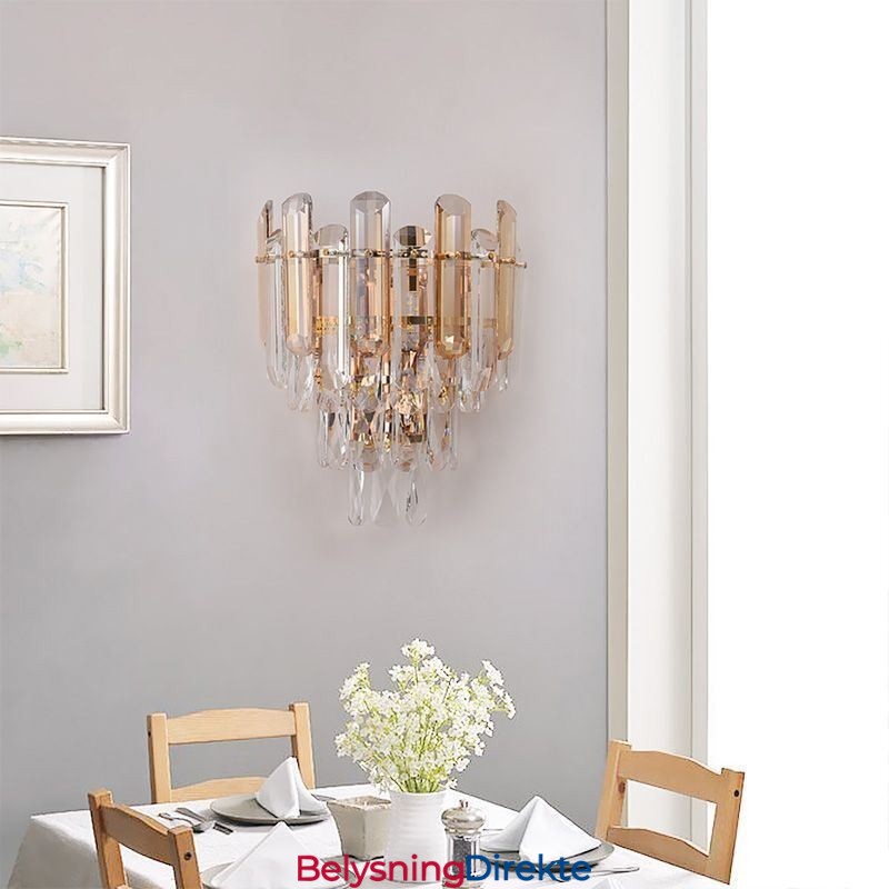 Europeiske Vegglamper Krystallvegglamper Baderom