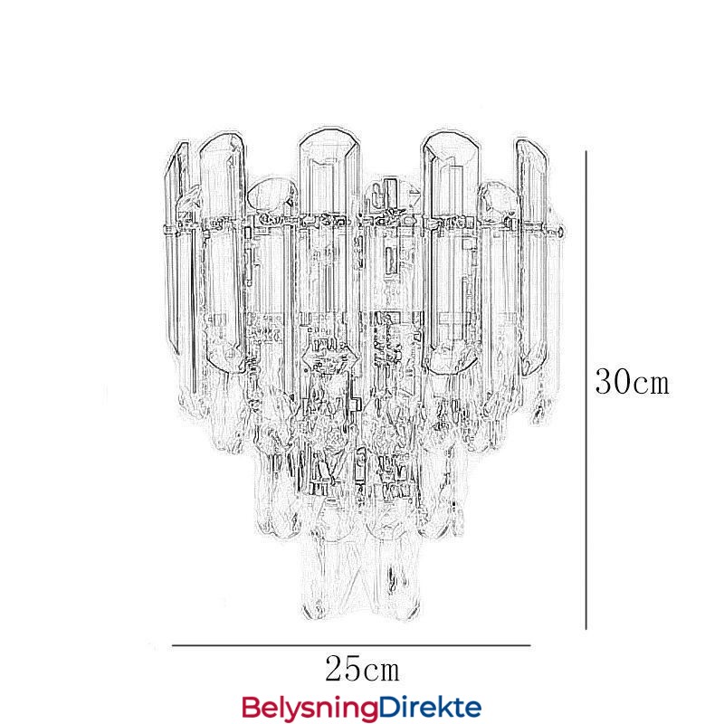 Europeiske Vegglamper Krystallvegglamper Baderom