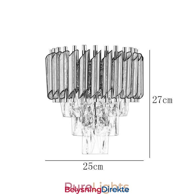 Moderne Vegglampe Kreativitet Krystallvegglampe