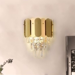 Moderne Krystallvegglampe Vegglampe Nattbordslampe
