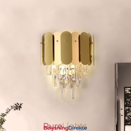 Moderne Krystallvegglampe Vegglampe Nattbordslampe