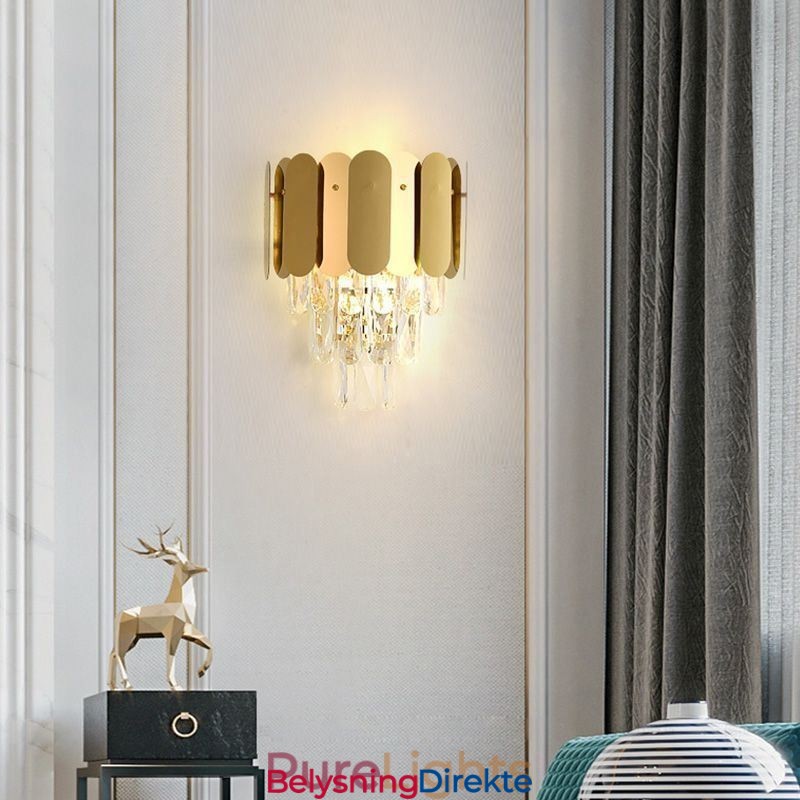 Moderne Krystallvegglampe Vegglampe Nattbordslampe
