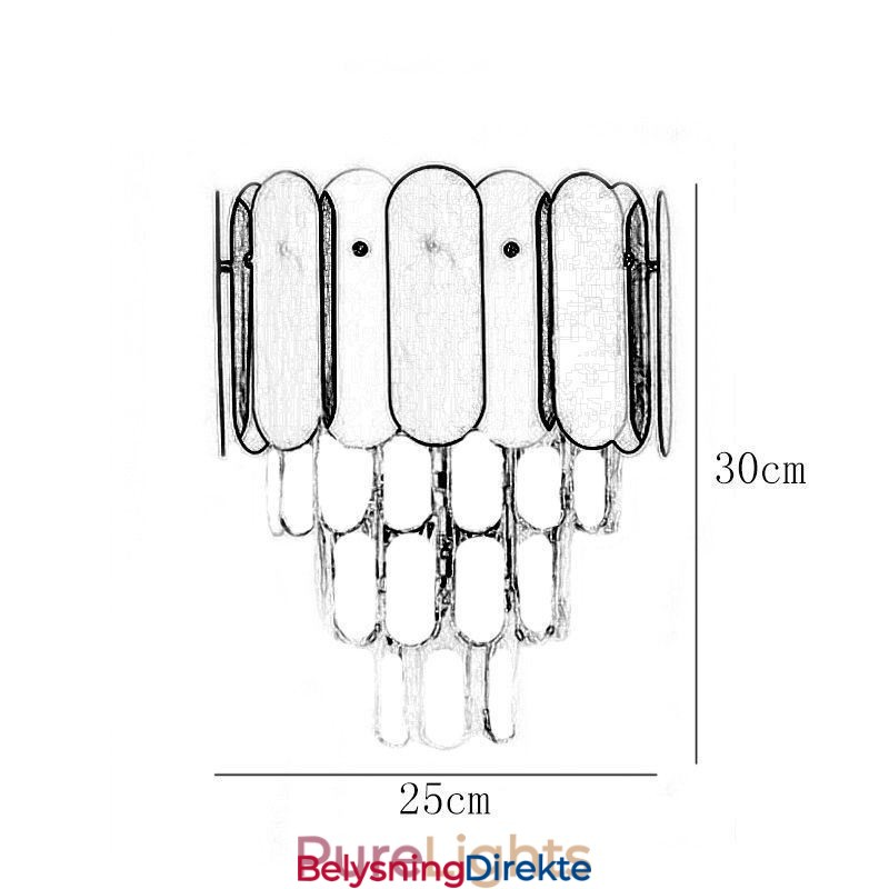 Moderne Krystallvegglampe Vegglampe Nattbordslampe