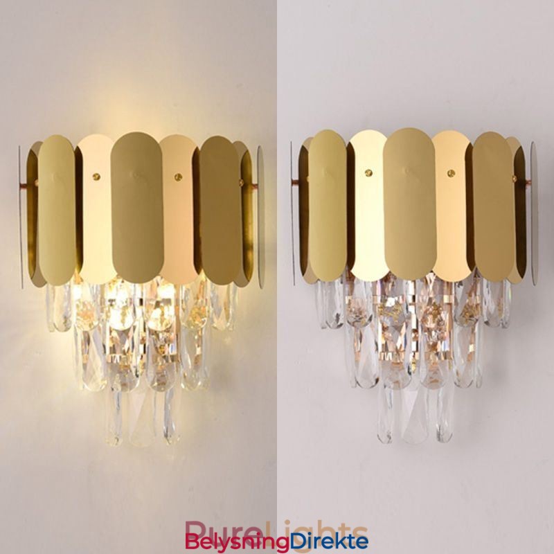 Moderne Krystallvegglampe Vegglampe Nattbordslampe