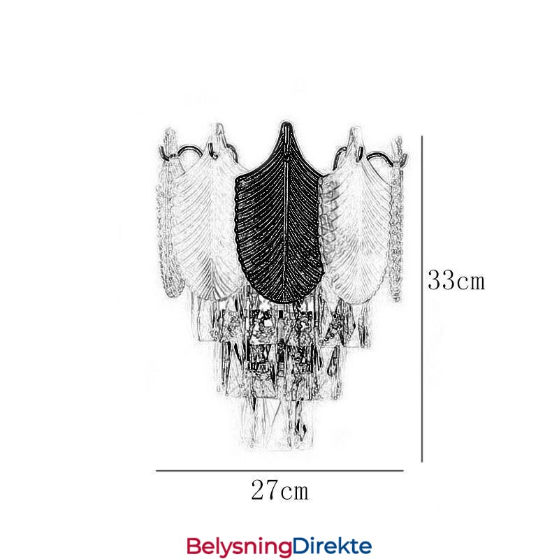 Krystallvegglampe Moderne Vegglampe 2X Sokkel