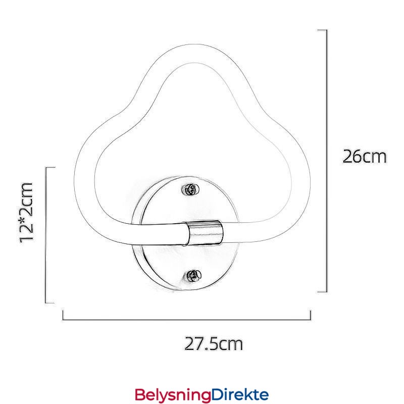 Skyformet Vegglampe Kunst Dekorative Lys
