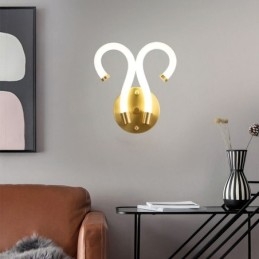 Moderne Vegglampe Kreativitet Vegglampe Kobber Sauehorn 2 Lys
