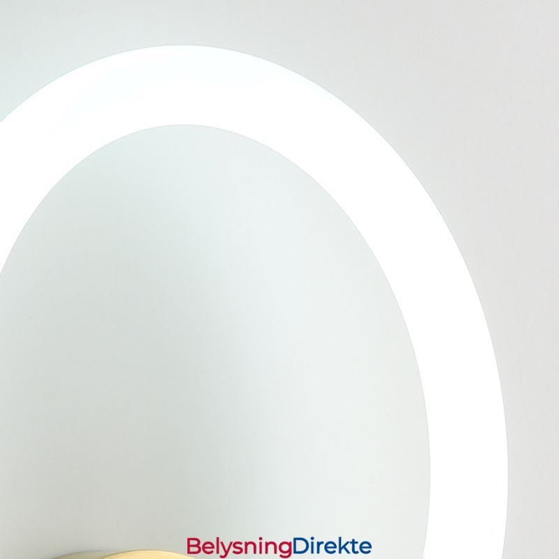 Moderne Vegglamper Runde Ringlamper Tricolor Dimming