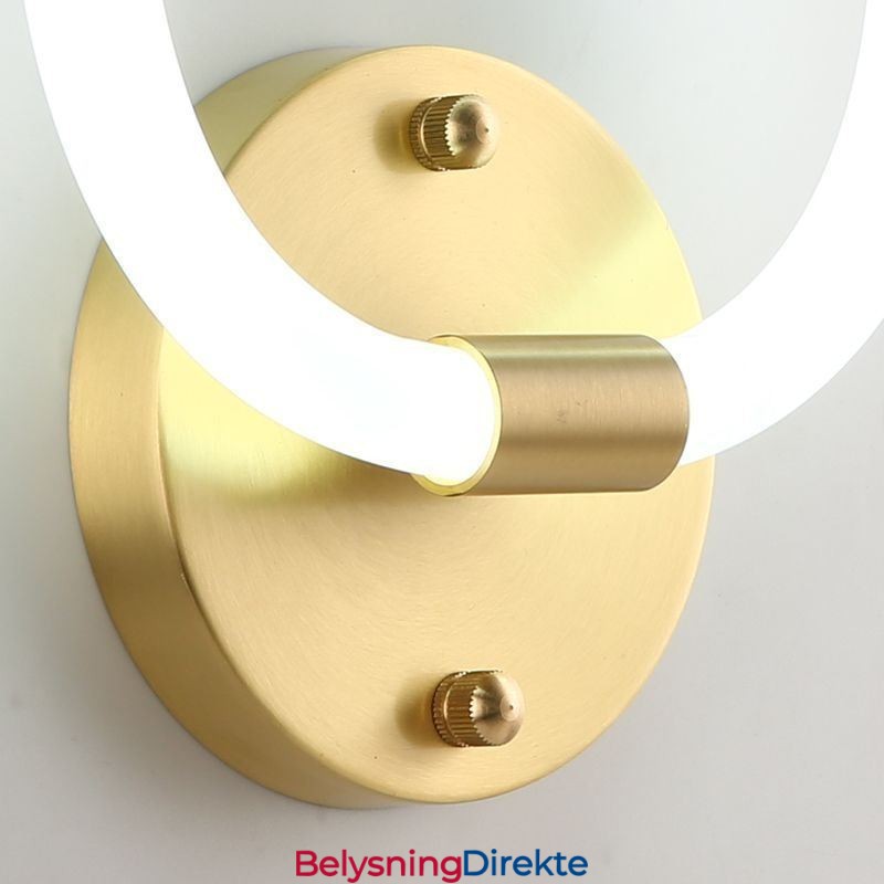 Moderne Vegglamper Runde Ringlamper Tricolor Dimming