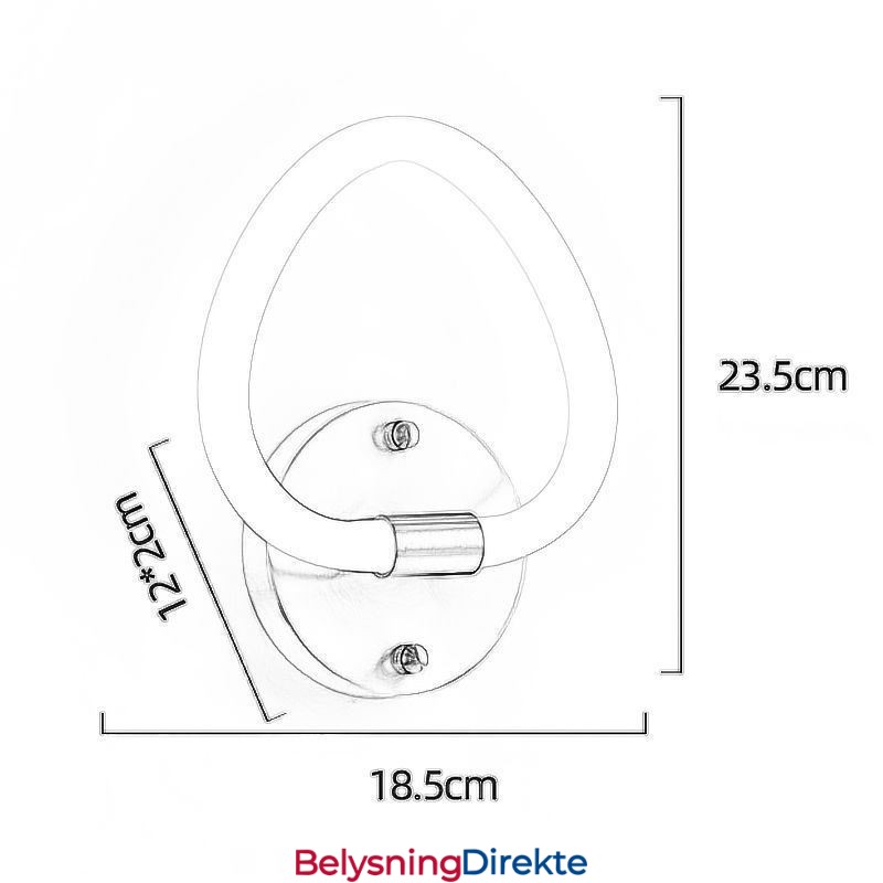 Moderne Hjerteformede Innendørs Vegglamper