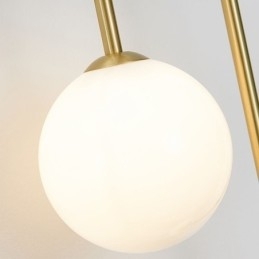 Globe Glassvegglampe Moderne Messingvegglampe