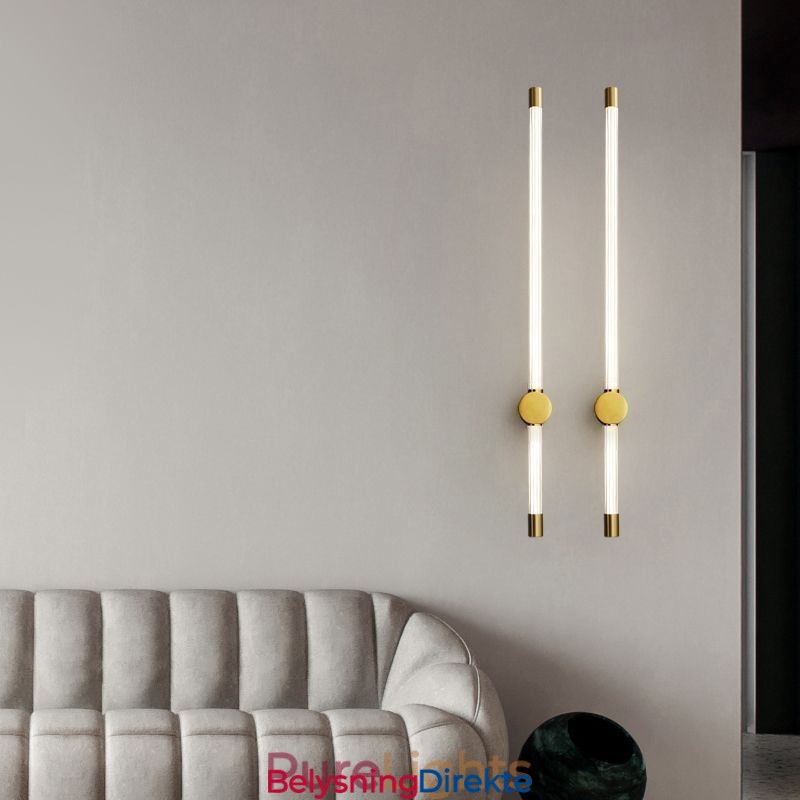 Messingvegglampe I Moderne Akryl