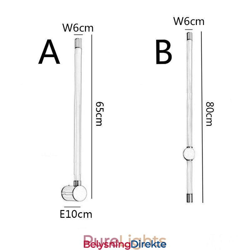 Messingvegglampe I Moderne Akryl