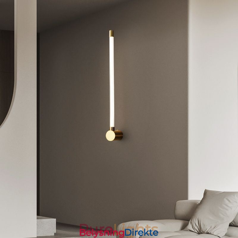 Messingvegglampe I Moderne Akryl