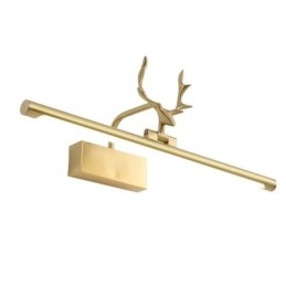 Nordisk Messing Vegglampe Speilfrontlampe