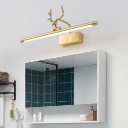 Nordisk Messing Vegglampe Speilfrontlampe