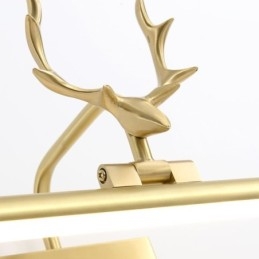 Nordisk Messing Vegglampe Speilfrontlampe