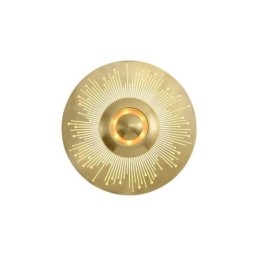 Nordisk Messingvegglampe, Hul, Rund Form, Vegglampe