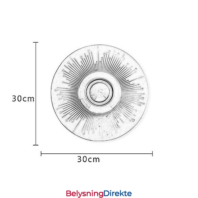 Nordisk Messingvegglampe, Hul, Rund Form, Vegglampe