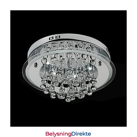 Moderne Samtids Krom Krystall Innfelt Montering