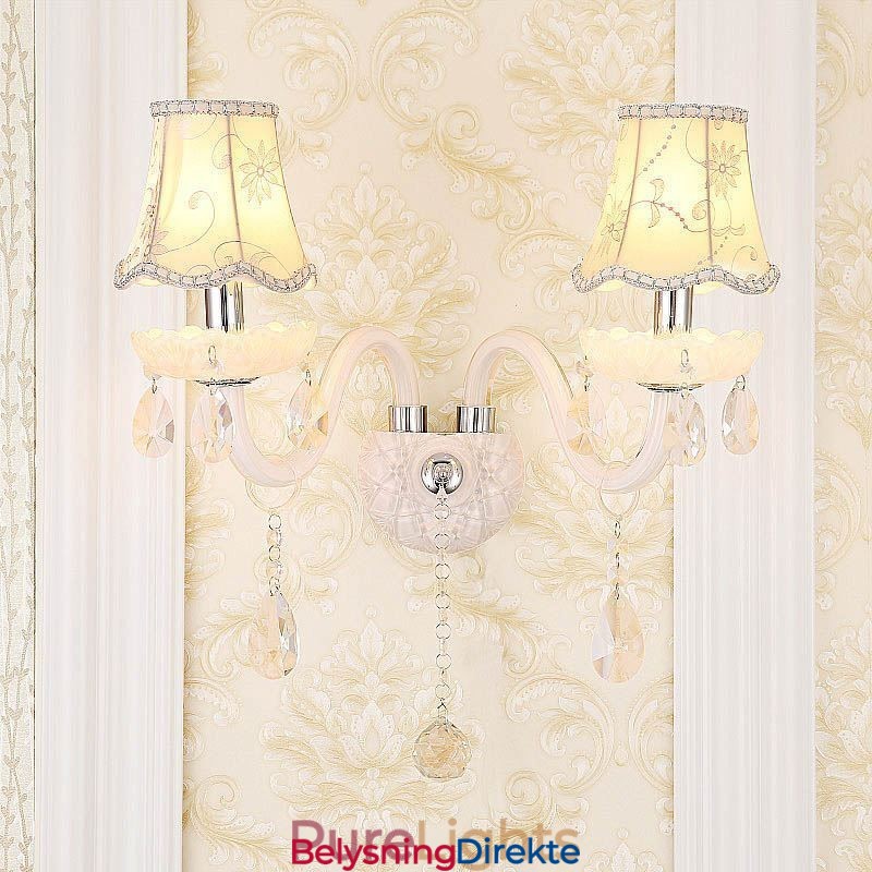 Klassisk Europeisk Stil Krystallvegglampe I Elegant Stil