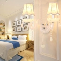 Klassisk Europeisk Stil Krystallvegglampe I Elegant Stil