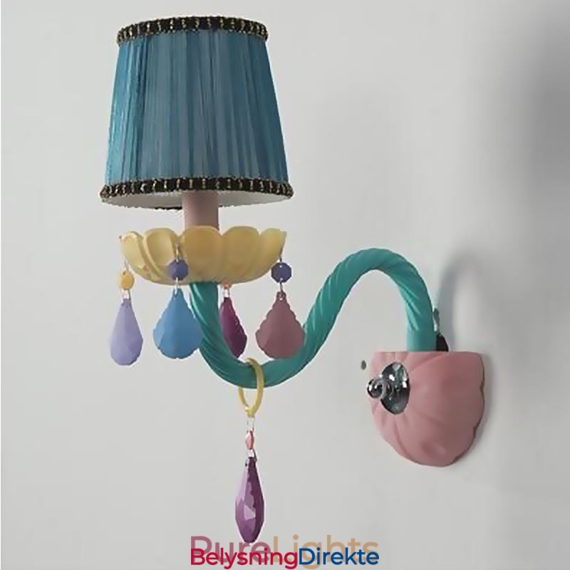 Europeisk Krystall-Vegglampe Med Macaron-Motiv