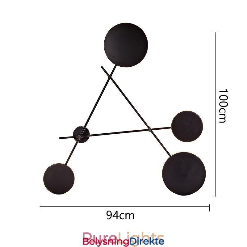 Moderne Vegglampe Geometrisk Form Jernarmatur