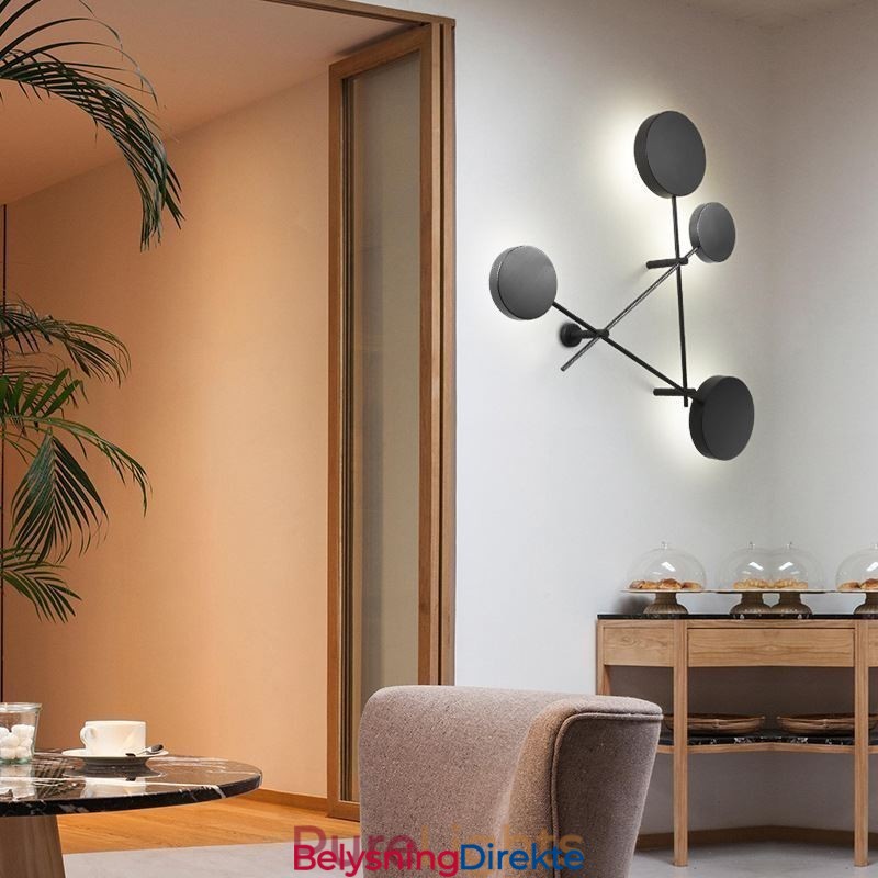Moderne Vegglampe Geometrisk Form Jernarmatur