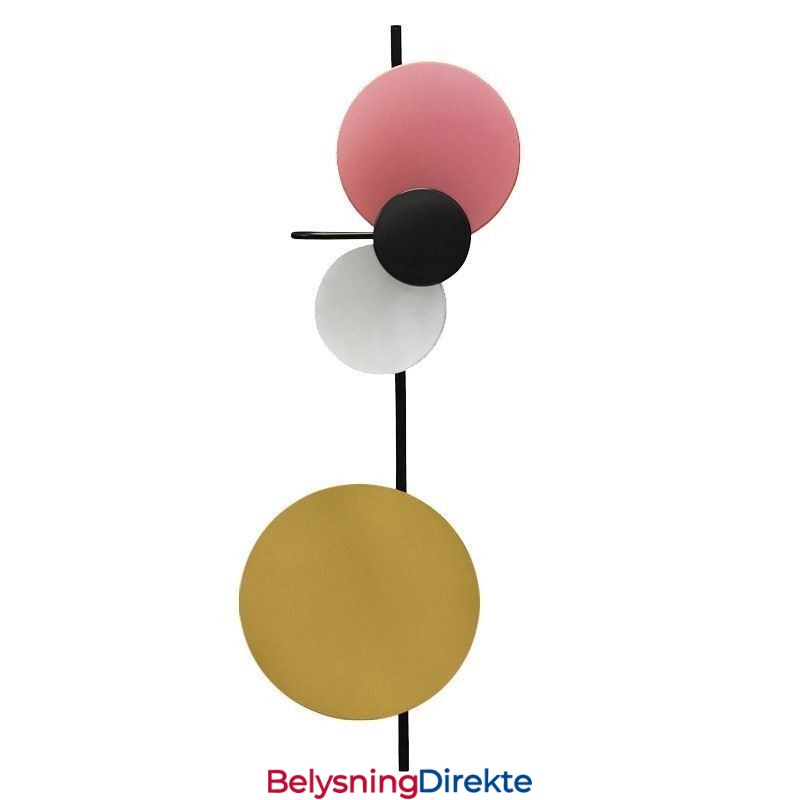 Moderne Vegglampe Sirkelformet Vegglampe Fargerik Hjemmebelysning Nattbordsbelysning