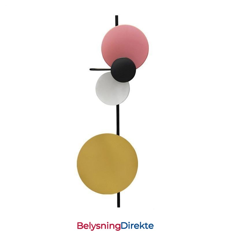 Moderne Vegglampe Sirkelformet Vegglampe Fargerik Hjemmebelysning Nattbordsbelysning