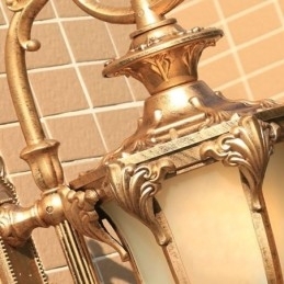 Europeisk Retro Utendørslampe Vanntett Utskåret Vegglampe Gårdsplass Korridor