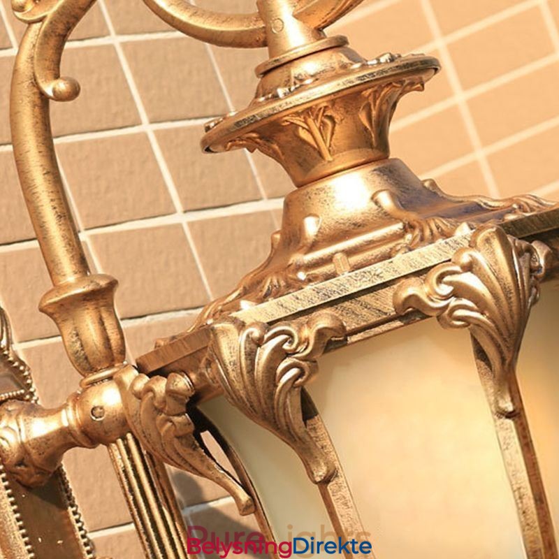 Europeisk Retro Utendørslampe Vanntett Utskåret Vegglampe Gårdsplass Korridor