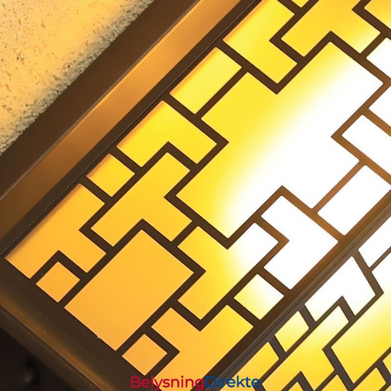 Kinesisk Utendørs Vegglampe Vanntett Vindusgittervegglampe