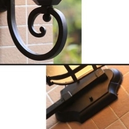 Europeisk Vegglampe I Retrostil Med Én Hode, Vanntett Vegglampe I Frostet Glass