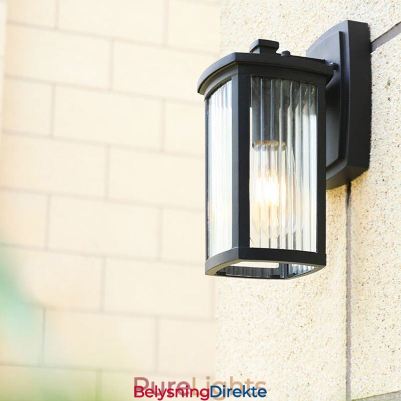 Moderne Enkel Utendørslampe Vanntett Firkantet Søylevegglampe Gårdsplass Korridor