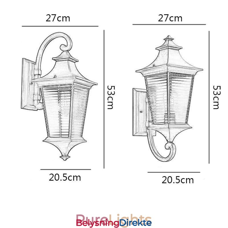 Moderne Utendørs Lys Vanntett Lysthus Vegglampe Gårdsplass Korridor Hage Balkong