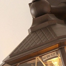 Kinesisk Utendørs Vegglampe Med Ett Hode, Vanntett Streamer-Vegglampe