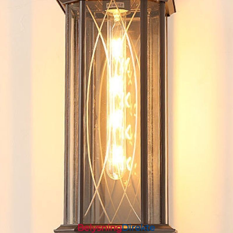 Kinesisk Utendørs Vegglampe Med Ett Hode, Vanntett Streamer-Vegglampe