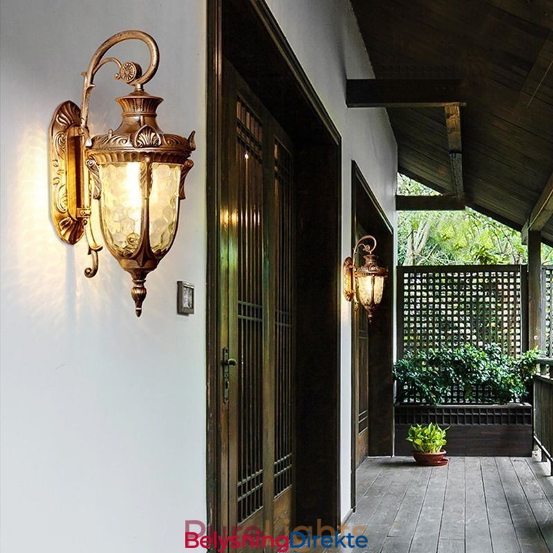 Europeisk Utendørslampe Vanntett Vegglampe Med Enkelt Hode Gårdsplass Korridor Hage